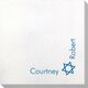 Corner Text with Star of David Design Bamboo Luxe Napkins Image 2 of 2